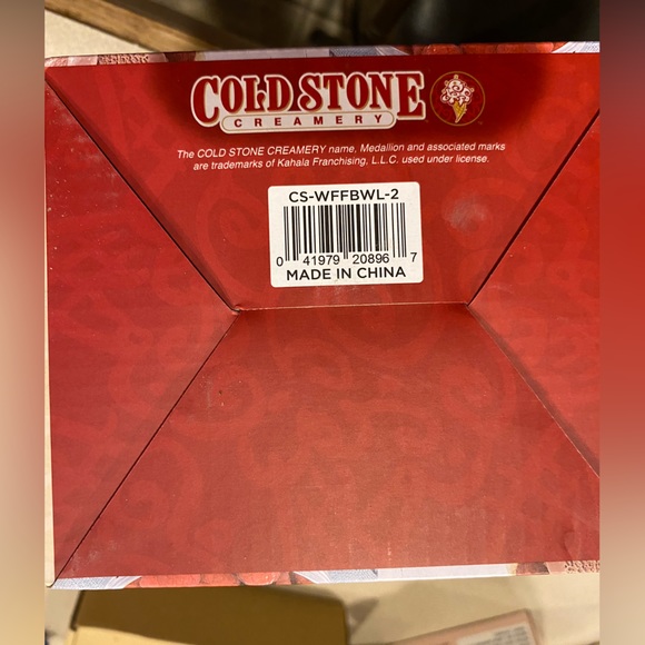 Brand new cold stone creamery waffle bowl maker I’m red with retro logo - Picture 3 of 3